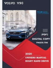 VOLVO V90 2020 OWNERS MANUAL